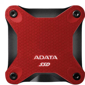 Ārējais SSD ADATA SD620 1 TB, portatīvais, USB 3.2 Gen 2 (Micro-USB B), lasīšana 520 MB/s, rakstīšana 460 MB/s, triecienizturīgs, sarkans