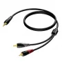 Audio kabelis 3,5 mm ligzda stereo – 2x RCA/Cinch vīriešu Procab 1KPCL049 5 m