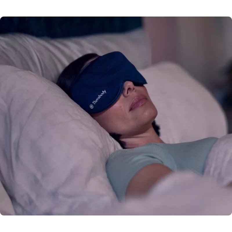Therabody SleepMask sejas masieris Melns, Zils