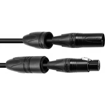 PSSO DMX kabelis IP65 3-pin 3 m, melns