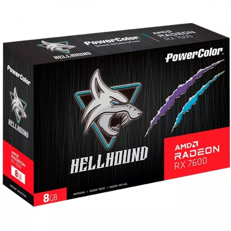 Grafikas karte PowerColor Hellhound AMD Radeon RX 7600 8 GB GDDR6