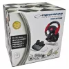 Stūre ESPERANZA EG103 spēļu kontrolieris — PC/PS2/PS3, 13 pogas, vibrācija, akselerometrs, melns/sarkans