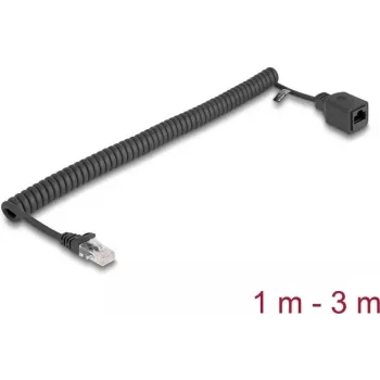 DeLOCK 90672 Tīkla kabelis RJ-45 Cat5e 3 m Melns