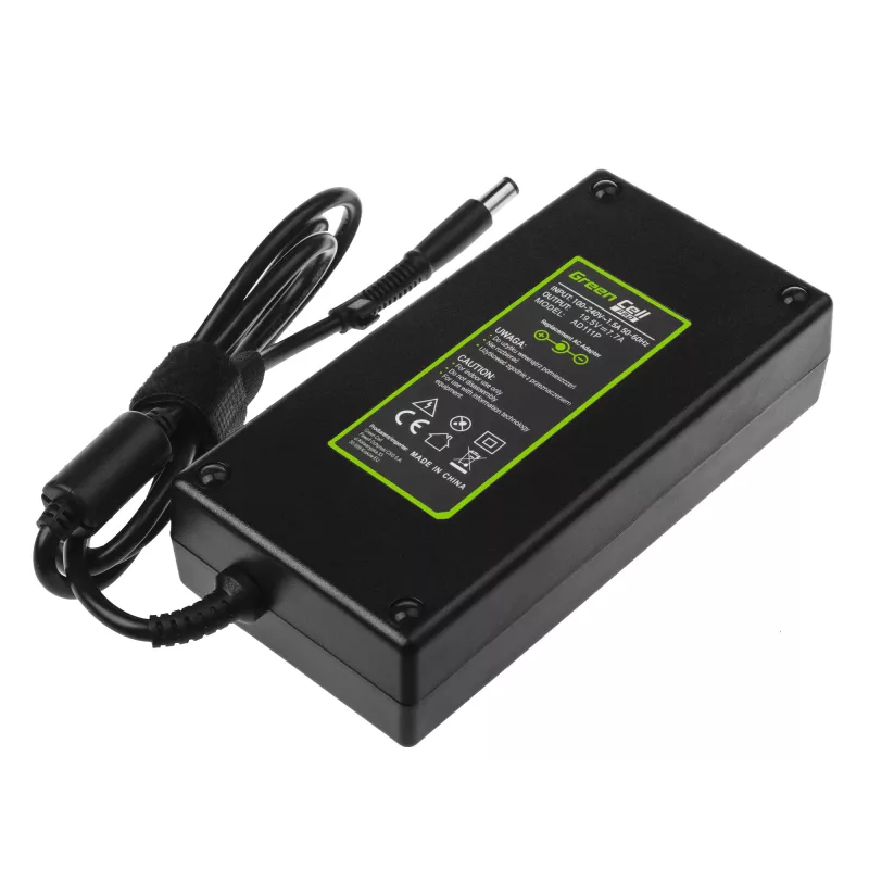 Strāvas adapteris Green Cell AD111P 150W 19.5V 7.7A Universāls klēpjdatora lādētājs Melns