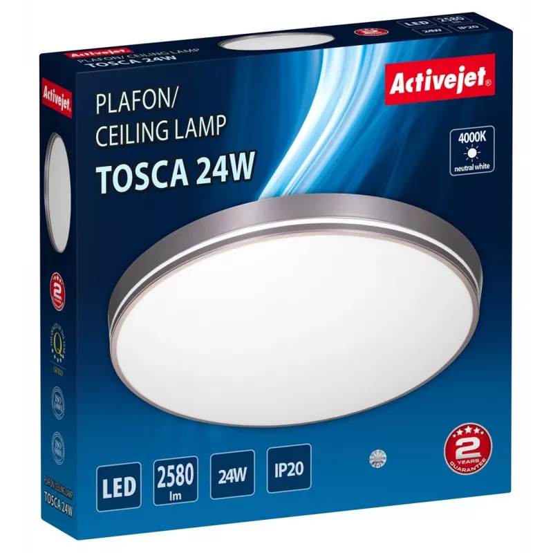 Activejet AJE-TOSCA LED griestu lampa 24W