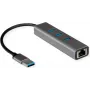 Doka klēpjdatoram ROLINE 12021112 Vadu USB Type-A Pelēks Ethernet 1000 Mbit/s