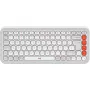 Logitech POP Icon Keys - Bezvadu tastatūra - Bluetooth LE - QWERTY - US International - Balta, oranža (920-013072)