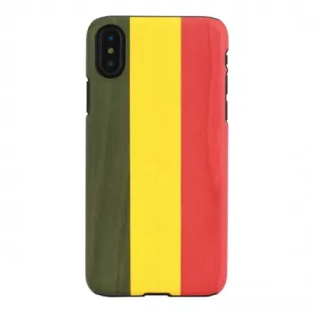 Maciņš telefona iPhone X/XS man and wood Reggae Black, aizsargājošs cietais aizmugures vāciņš