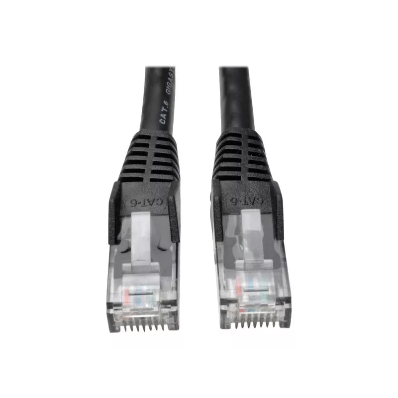 Eaton Tripp Lite Series Cat6 Gigabit Snagless Molded (UTP) Ethernet kabelis (RJ45 M/M), PoE, Melns, 1.52 m - Savienojuma kabelis - RJ-45 (V) līdz RJ-45 (V) - 1.52 m - UTP - CAT 6