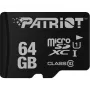 Patriot MicroSDXC 64 GB UHS-I Class 10 U1 80 MB/s atmiņas karte (PSF64GMDC10)
