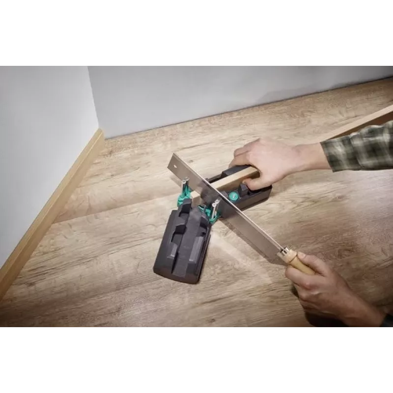 Slīpuma un griešanas leņķa mērītājs Wolfcraft 6948200 — leņķa mērītājs, 85–180° mērījums, dēļiem līdz 3 cm, melns