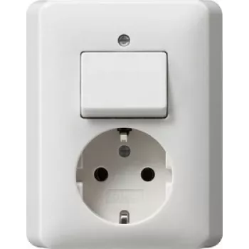 GIRA 017603 CEE 7/3 kontaktligzda balta
