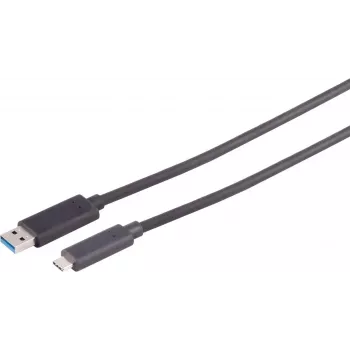 Adaptera kabelis USB-A uz USB-C ShiverPeaks 30-38095 USB 3.2 Gen1 (5 Gbps) — 20 m