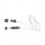 Sbox 2IN1W USB -> Micro USB + iPhone 5 M/M 1m balts