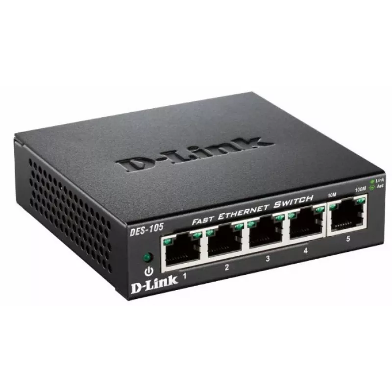 D-Link DES-105 Nenodrošināts L2 Slēdzis