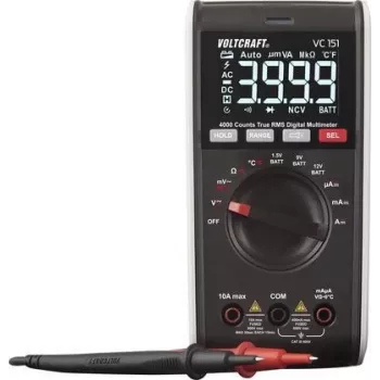 VOLTCRAFT VC151 rokas multimetrs digitālais CAT III 600 V displejs (skaitīšana): 4000 (VC-12232385)