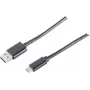 USB kabelis S/CONN 14-10005 USB 2.0 1m USB A USB C Melns