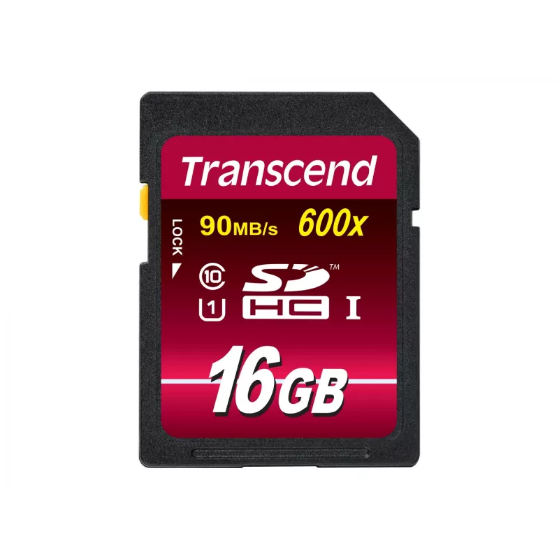 Transcend 16GB SDHC Class 10 UHS-I 600x atmiņas karte TS16GSDHC10U1