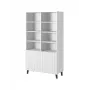 Shelving unit PAFOS 100x40x176.5 cm balts matēts