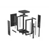 Brīvi stāvošs skapja statīvs LANBERG FF01-6624-12BL 24U 19 collas 600×600 mm, IP20, 1200 kg, melns