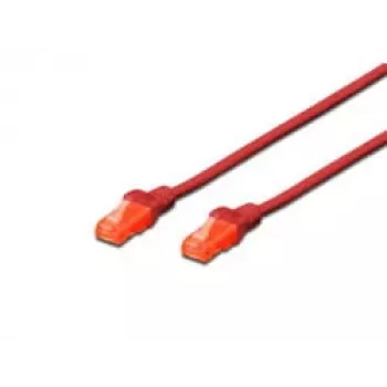 Tīkla kabelis Digitus CAT 6 U/UTP RJ-45 Cat6 5m Sarkans