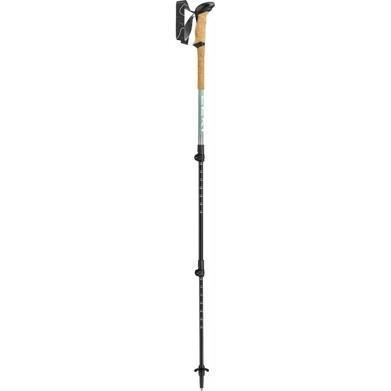 Pārgājienu nūjas Leki Makalu Lite regulējamas 90–125 cm, pelēkzaļa