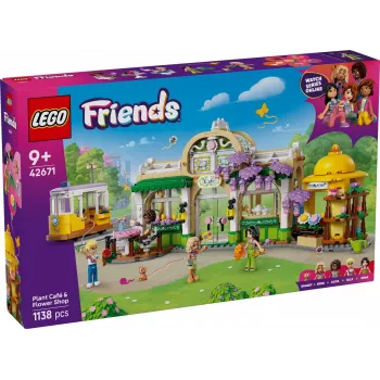 LEGO komplekts LEGO FRIENDS 42671 Augu kafejnīca un ziedu veikals ar kafejnīcas un ziedu veikala funkcijām