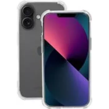 Mobilis R Series iPhone 16 - Caurspīdīgs - Mīksts maciņš (057033) Rūdīta stikla ekrāna aizsargs