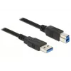 USB kabelis DeLOCK 85067 USB 3.2 Gen 1 1.5 m USB A USB B Melns