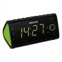 Modinātājs SENCOR SRC 170GN — FM radio modinātājs ar diviem trauksmes signāliem, 1.2 collu LED displeju, iekštelpu temperatūru, snaudas funkciju (melns)