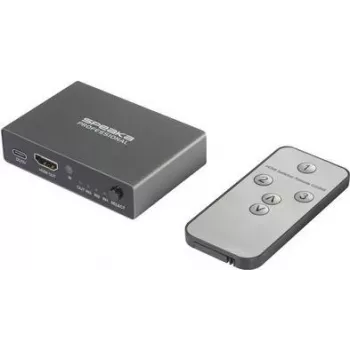 SpeaKa Professional SP-HDS-210 3 Portu HDMI-Slēdzis Ultra HD 7680 x 4320 pikseļi (SP-10461504)
