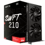 Grafikas karte XFX Radeon RX 7600 — 8 GB GDDR6, PCIe 4.0, 128-bit, 2x DisplayPort 2.1, HDMI 2.1, 2 ventilatori