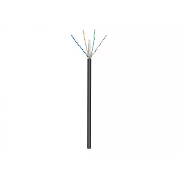 Goobay āra tīkla kabelis CAT 6 U/UTP AWG 24/1 100 m melns