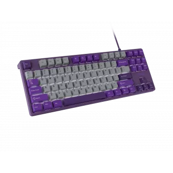 NATEC Fury Gaming Keyboard Kanabo K2 US balts fona apgaismojums mehāniska pelēki violeta