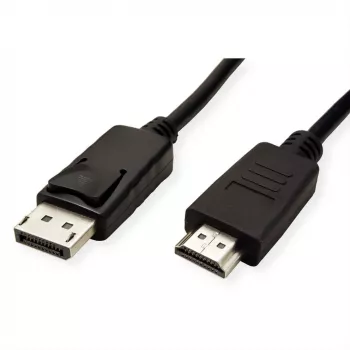 Kabelis ROLINE 11445780 1 m DisplayPort–HDMI Melns