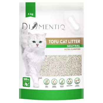DIAMENTIQ Tofu Neutral Ultra klumpējošs - augu bāzes pakaiši - 4kg