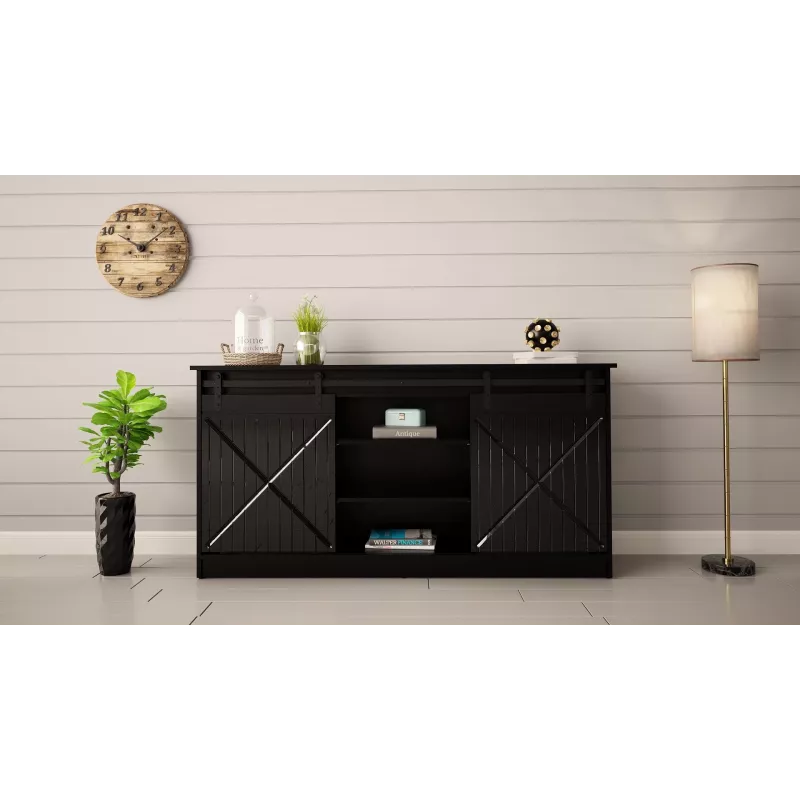kumode 160x80x35 GRANERO melns/melns glancēts