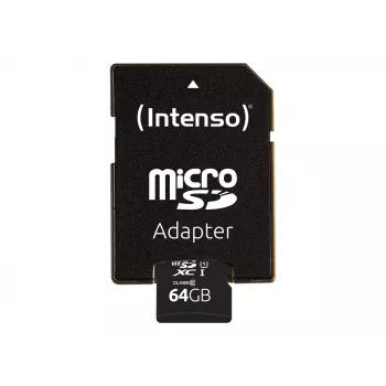 Intenso Performance microSDXC 64GB UHS-I U1/Class10 + SD adapteris