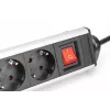 Digitus 6-vietu biroja pagarinātājs ar 3x USB portiem un 1,5 m kabeli