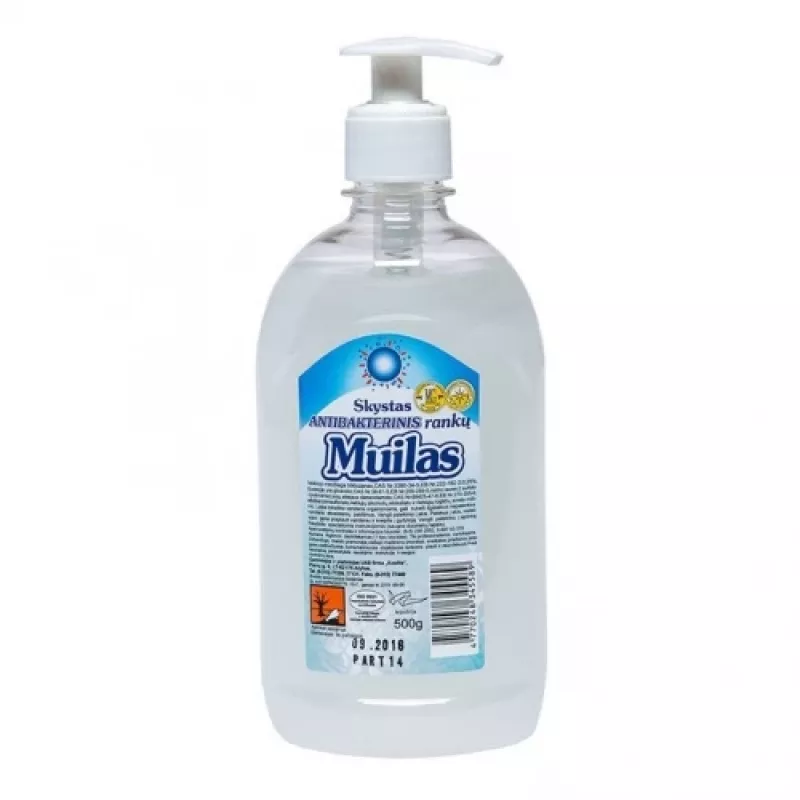 Antibakteriālas šķidrās ziepes ar dozatoru, 500 ml