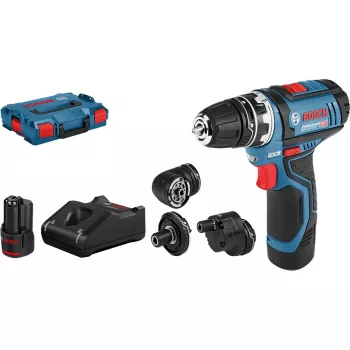 Bosch GSR 12V-15 FC Professional bezvadu urbjmašīna, 1300 apgr./min, bezatslēgas patrona, 600 g, melna, zila