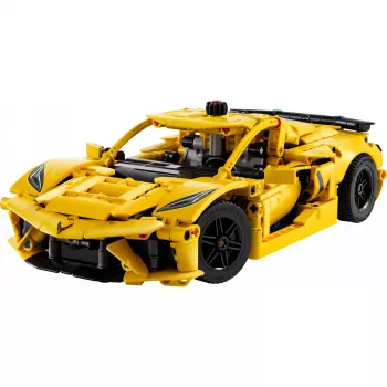 LEGO Technic Corvette Stingray 42205 2-in-1 pārveidojams un kupejas modelis, 732 gabali, 80×270×140 mm
