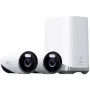 Anker Eufy eufyCam E330 (Professional) 2 kameru komplekts - tīkla novērošanas kamera - āra zona - laikapstākļiem izturīga - krāsa (diena/nakts) - 8 MP - 3840 x 2160 - 4K - audio - Wi-Fi