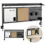 Galda starpsiena ergo office ER-300 B, platums 1250 mm, maksimālā slodze 10 kg