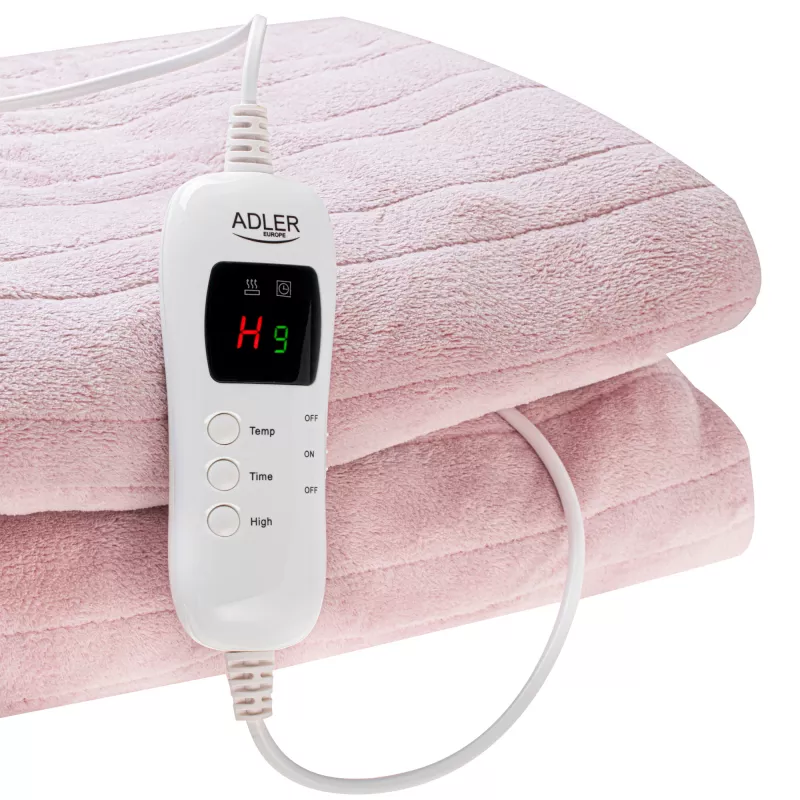 Elektriskā sega Adler AD 7443 160 x 180 cm — flīss, 7 sildīšanas līmeņi, tālvadības pults, 120 W