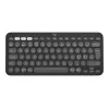 Logitech Pebble Keys 2 K380s - Bezvadu tastatūra - Bluetooth LE - QWERTY - Nordic (dāņu/somu/norvēģu/zviedru) - tonālais grafīts (920-011879)
