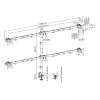 Sienas stiprinājums SBOX LCD-352/6-2 17–32 collu displejiem, 7×7 kg, VESA 100×100