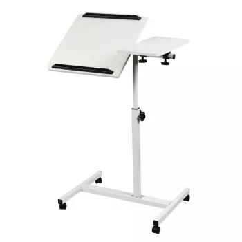 Maclean mobilais galds/statīvs klēpjdatoram, balts, augstuma regulēšana 59-89cm, max 30kg, MC-121 W