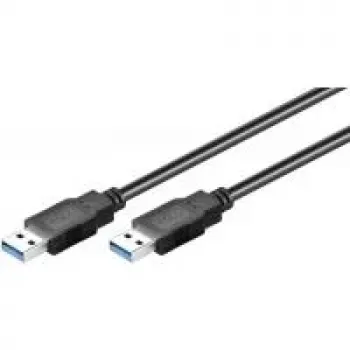 Wentronic Goobay USB 3.0 SuperSpeed kabelis, melns, 0,5 m - USB 3.0 spraudnis (Type A) > USB 3.0 spraudnis (Type A) (95716)