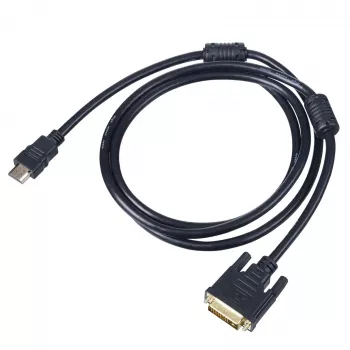 Akyga AK-AV-11 HDMI–DVI-D (24+1) kabelis, 1,8 m, melns